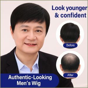 Wig Comfort Dust-free and Environmentally Friendly Workshop Mens Wigs not Easy to Fall Off