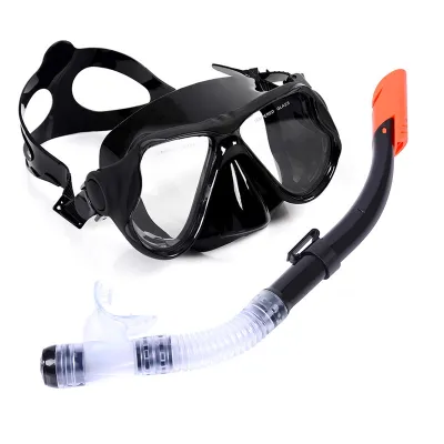 Snorkeling Set Scuba Diving Mask Anti-fog 180°view Angle Suitable Snorkeling Mask for Men and Women Adults