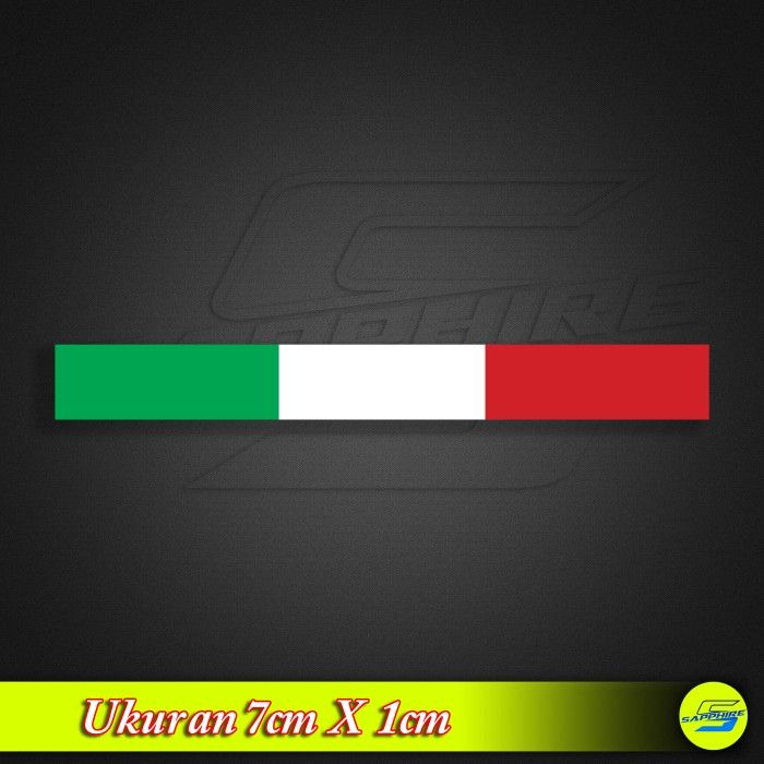Sticker Bendera Italy Helm Stiker Itali Helm Lazada Indonesia