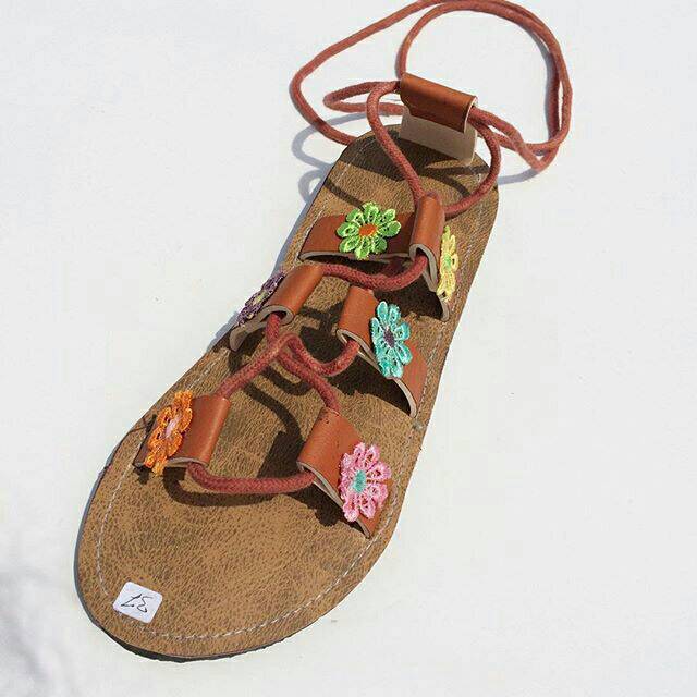 LIchen Gladiator FLo Sandal Bohemian Sandal Anak Couple Sandal