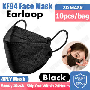 (Lowest Price)10pcs KF94 face mask malaysia kf94 50pcs 4ply EarLoop/Headloop hijab made in Korea original 50pcs for Adult KF94 Mask 4ply Fish Type Face Mask Medical Pelitup Muka Dewasa mask murah(FreeShipping)
