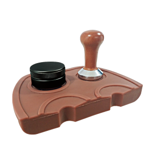 【สินค้าพร้อมส่ง】LaHome Coffee Tamper Mat ยางรองแทมเปอร์ แบบเข้ามุมโต๊ะ มีช่องวางแทมป์เปอร์ ยางรองโต๊ะกดกาแฟ ยางรองกดกาแฟ