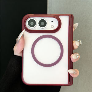 Matte Translucent Frosted Case for iPhone Duo For Magsafe Full Hinge All-inclusive Protection Ultra Thin Hard Cover