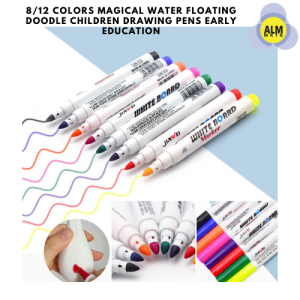 8/12 Colors Magical Water Floating Doodle Children Drawing Pens Early Education