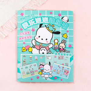 New Creative Sanrio Kuromi My Melody Bubble Sticker Book Kawaii Quiet Book 3D Bubble Scene Sticker Book Girls Handmade Gift Toys