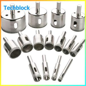 15 PCS Diamond Hole Saw Drill Bit Set Diamond Hole Saw Set Diamond Hole Saw Tile Drill Bits Kit for Ceramic Bottles Porcelain Marble Granite Stone