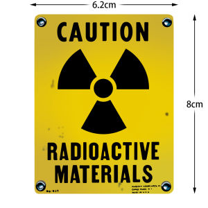 Reflective Caution Radioactive Car Stickers Waterproof Warning Decals