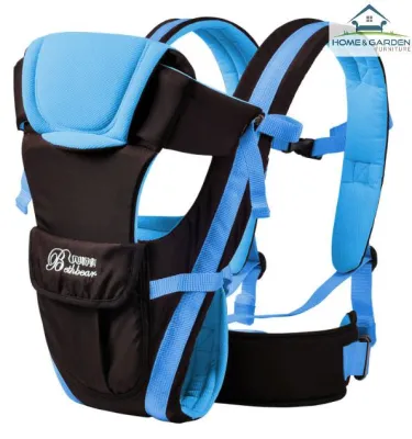 Địu em bé vải Polyester thoáng mát có xốp đỡ cổ Bethbear (xanh)