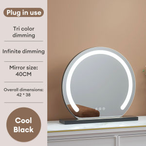 IAKE 3 Lighting Mode LED Light Makeup Beauty Cermin Muka Adjustable Countertop Cosmetic Mirror Makeup Table Mirror Fill Light Adjustable Mirror 化妆镜