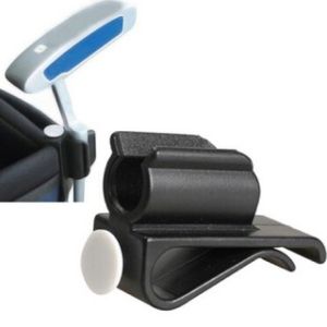 ASHAI 1pcs New Black Golf Club Ball Marker Putter Clamp Holder Golf Bag Clip Putting Organizer