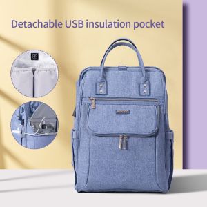 SUNVENO Diaper Bag Backpack Large Capacity Waterproof Mummy Bag Maternity Travel Backpack Nursing Handbag