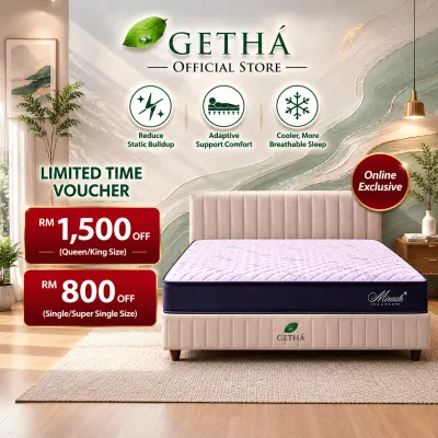 [Online Exclusive] Getha Miracle Latex Mattress / Tilam