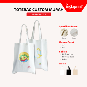 Tas Kanvas Custom lucu souvenir/Totebag Custom Murah