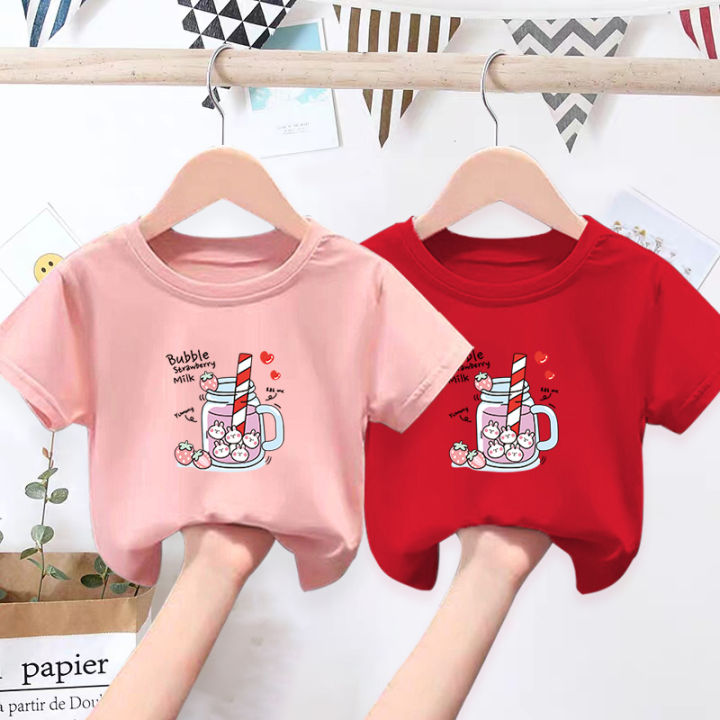 T Shert for Girls Big kids Cotton Tee Cartoon Unisex Kids Tshirt T ...