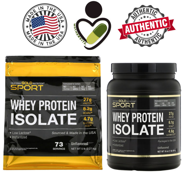California Gold Nutrition, 100 Whey Protein Isolate, Unflavored, 16 oz