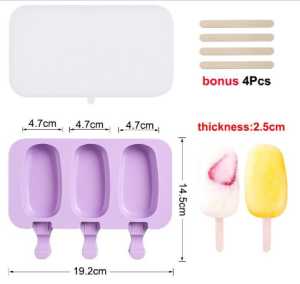 Cetakan Es loli Silikon / Cetakan Puding /  Cetakan popsicle / Cetakan es krim silikon