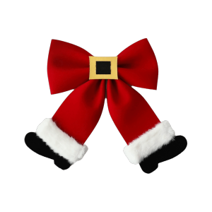 TEN Belt Bowknot Christmas Bowknot Decoration Red Velvet Christmas Tree Decorative Bow Creative Scene Ornament Bowknot Hanging Pendant Home Decoration