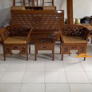 Set Kursi Teras Kartini Jati Plus Matras Produk Mebel Jepara