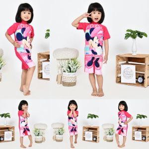 Mickey Baju Renang Miki Minnie Mouse  Anak Perempuan Cewe Cewek 1 2 3 4 Tahun COD Bayar Ditempat Real Pic