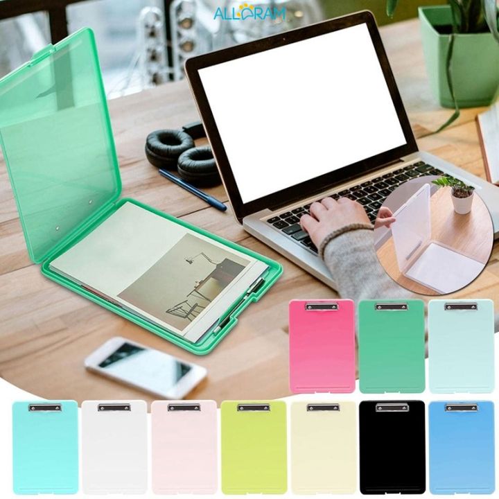 A4multifunctional plastic storage clipboard file box storage box