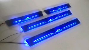Vemart Perodua alza 2022 new facelift car led door sill plate door step