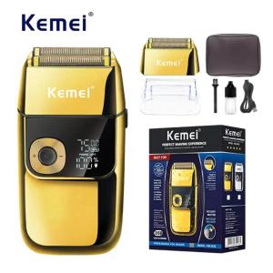 Alat Cukur Rambut Kemei KM 2028 Waterproof Hair Clipper Professional Shaver Botak Licin Kumis Jenggot Brewok Jambang Mesin Cukuran KM 2028