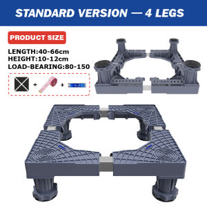 Bren Universal Refrigerator Rack Stand Adjustable Washing Machine Rack Stand Heavy Duty Ref Stand with Wheels