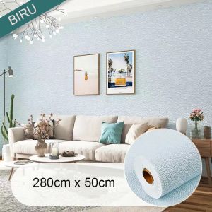 50CM*280CM Wallpaper Linen Roll | Wallpaper Dinding | Dekorasi Kamar | Sticker dinding 3D