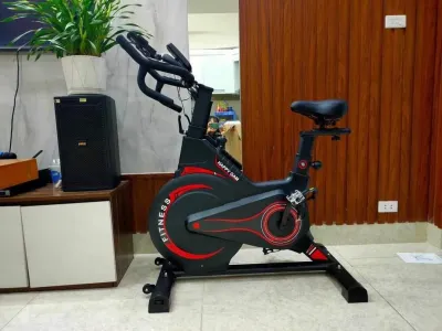 Xe đạp tập thể dục Happy Gam - Bánh đà kháng từ kèm đồng hồ đo nhịp tim