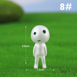 10PCS/SET Luminous Princess Mononoke Action Figures Cartoon Kids Toy Gift Figurine Model Tree Elves Anime Glow In The Dark Light Up Novelty Miniatures