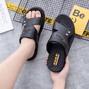2025 MenS Summer Breathable Casual Beach Sandals Dual-Use For Middle-Aged And Elderly Casual And Stylish