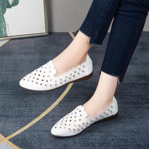 Free Shipping 2026 New Summer WomenS Versatile Shallow-Toe Pointed-Toe Hollow Slip-On Casual Clogs Perfect With Dresses Fashionable