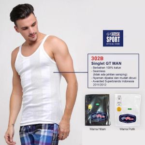 Kaos Dalam Pria GT MAN 302B Singlet Round Neck