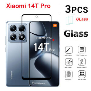 For Xiaomi 14T Pro 14T 5G 14TPro 14 T 2024 3-Pack 9D Screen Protector Full Coverage Transparent Tempered Glass HD Film Protect Anti-scratch