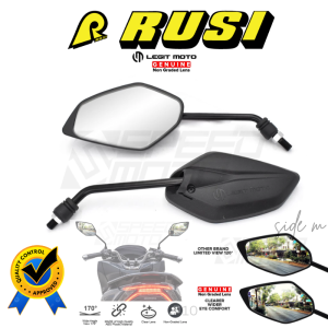 RUSI MOTOR LEGITMOTO SIDE MIRROR CLEAR LENS ADJUSTABLE LONG STEM (WALANG GRADO)3246