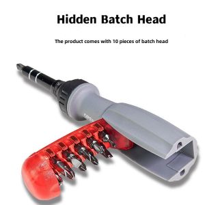 KIPRUN Ratchet Screwdriver Multifunctional 11 In 1 Ratchet Screwdrivers Set Precision Combo Bits Disassembly Kit Screwdriver Telescopic Repair Hand Tool