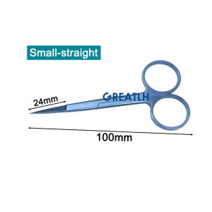 GREATLH 1pc Eyelid Titanium Scissors Surgical Scissors Double Eyelid Tools Ophthalmic Instrument