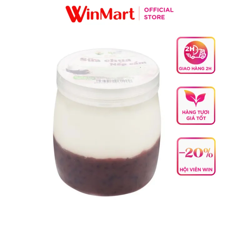[Siêu thị WinMart] -Sữa chua nếp cẩm Mộc Châu hũ 160g | Lazada.vn