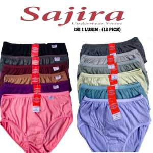 Nisahshopp - 1Lusin Cd Celana Dalam Tanktop Wanita Sajira Bonithink Ukuran 5L 4L 3L XL L M Remaja Dewasa Super Jumbo