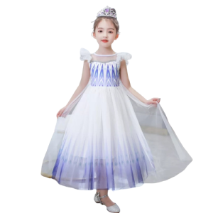 Kostum Frozen 2 Dua Elsa 29 Putih Ungu Dress Baju Anak Tangan Geber Reiko Store