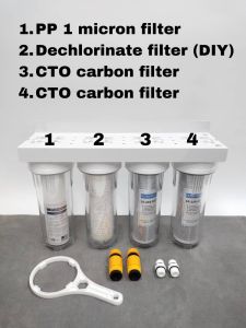 Aquarium Water Filter#7/4-STAGE FOR AQUARIUM DESIGN Remove Chlorine & Water Aligment WATER FILTER /Water Filtration