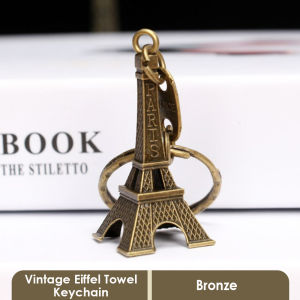Vintage Eiffel Tower Paris Tower Key Chain Creative Metal Model Keyring Keychain Car Motorcycle Keychain For Christmas Gift Souvenir