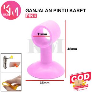 Ganjalan Pintu Karet Petak Bulat Penahan Benturan pintu