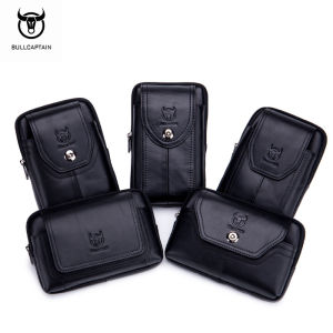 Bullcaptain Vintage Túi Đeo Thắt Lưng Nam Da 6.5 Inch Túi Điện Thoại Di Động