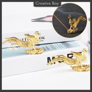 [Creative] Phoenix Statue Incense Stick Holder Home Decor Mini Portable Incense