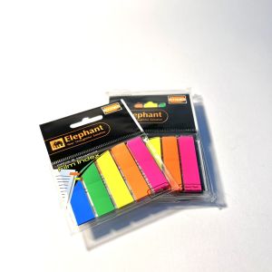 อินเด็กซ์ฟิล์ม (12x50) ตราช้าง 5สี 125แผ่น ราคาปลีก/ราคาโหล ใช้งานดี อินเด็กซ์หลากสี ใช้งานง่าย กาวดีมาก ใช้ลอกซ้ำได้หลายครั้ง