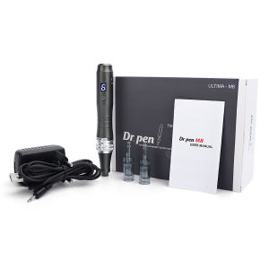 Dr pen Ultima M8 Electric Derma Pen Micron-eedle Derma Stamp Roller Therapy Beauty Machine with 8 Need-leHead Cartridges Skin Care Set