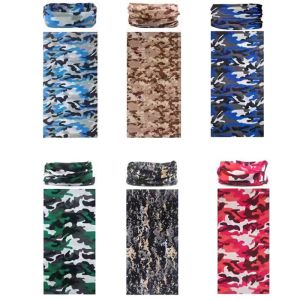 6pcs Multifunctional Face Mask Elastic Magic Tube Scarf Headband Face Mask for Men Women Outdoor Sports