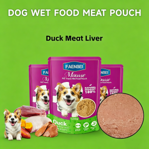 12pcs/18pcs 130g FAENBEI Dog Wet Food Pouch | Nutritious Treats for Puppy & Adult Dogs | Boost Appetite & Supplement Nutrition for All Breeds