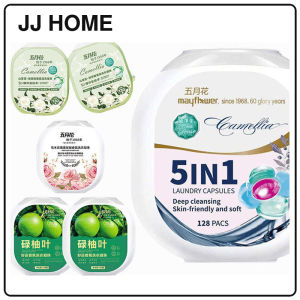 【JJ HOME】128/130pcs Mayflower Laundry Pods 5in1/Large Capacity Detergent Capsules